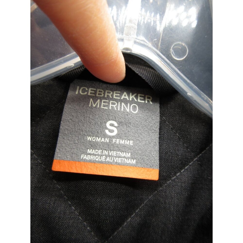 Icebreaker Jacket Small Gray Merino Loft Performance Hiking Full Zip - Picture 12 of 16